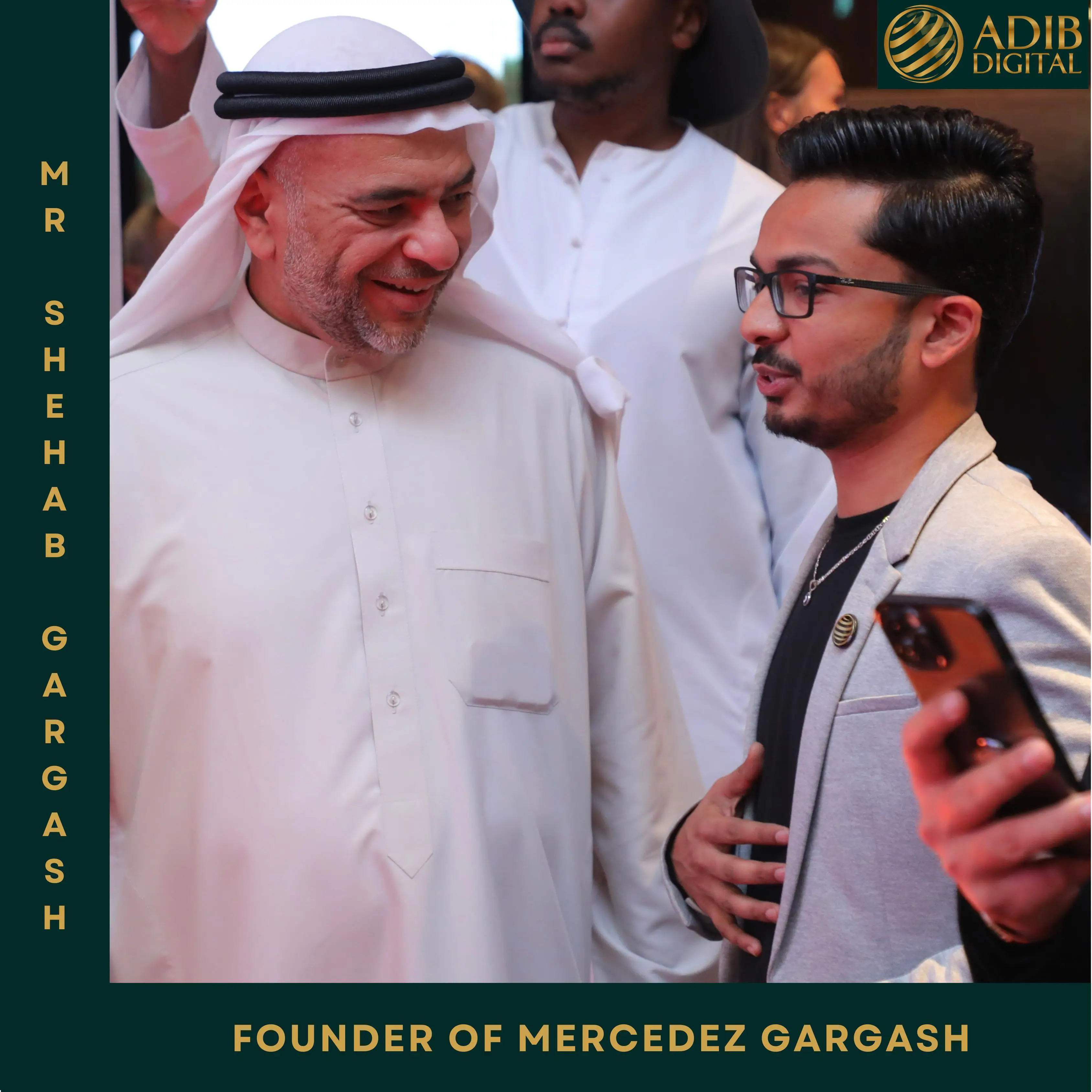 PR with Founder of Mercedez Gargash
