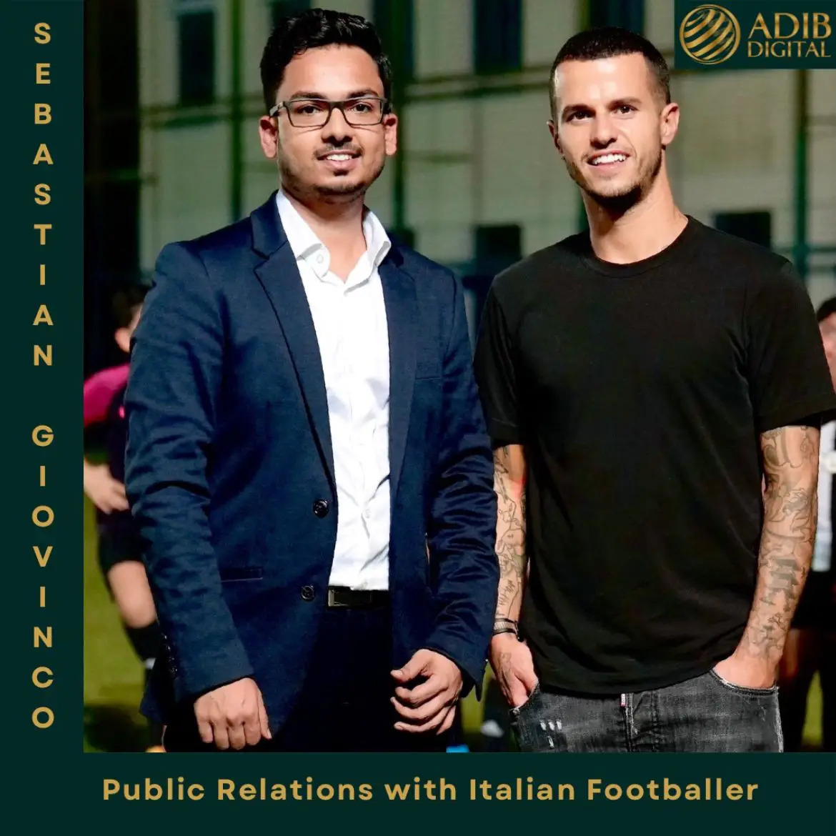 PR with Italian Fottballer